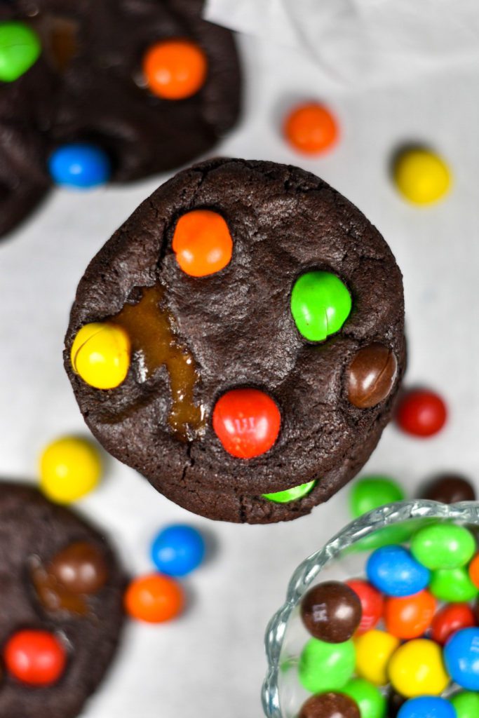 Caramel M&M Cookies