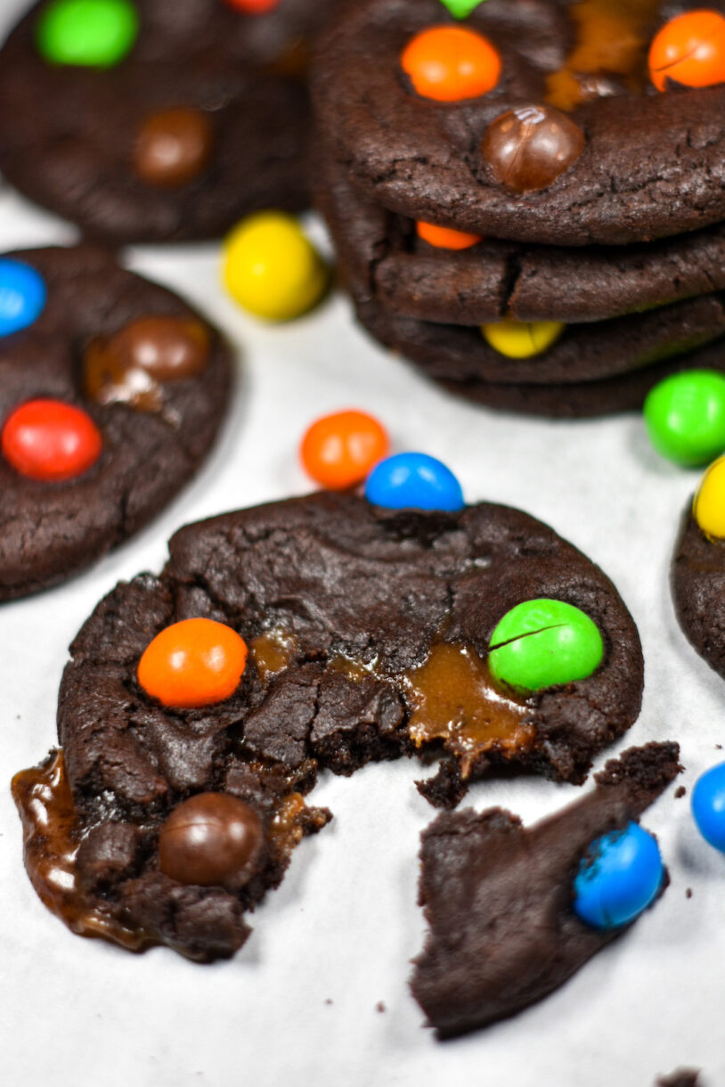 Caramel M&M Cookies