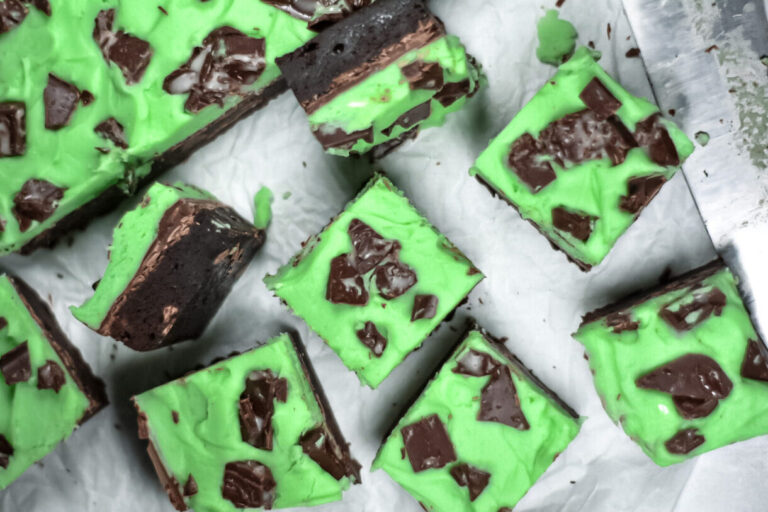 Brownies with Mint Buttercream