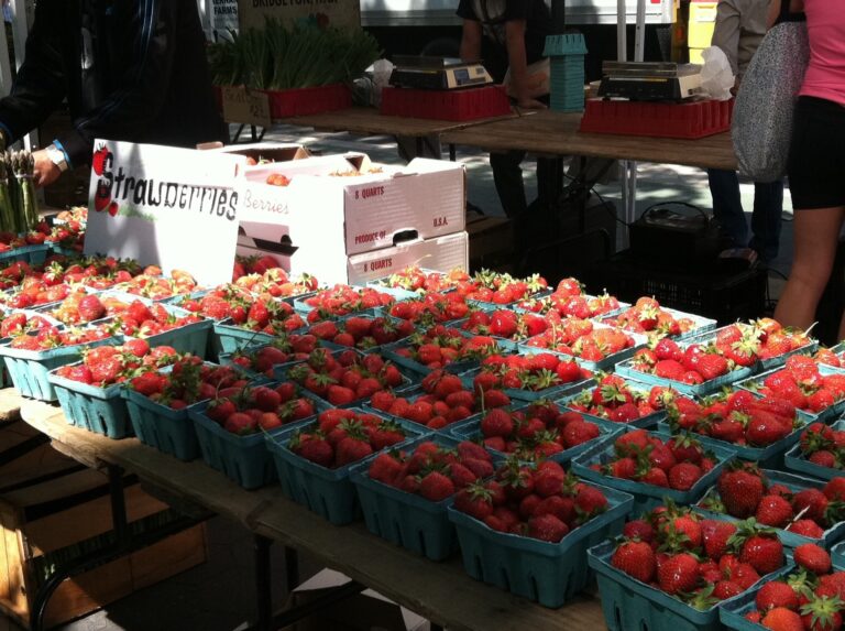 Strawberries at the greenmarket