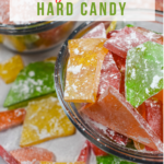 Old fashioned hard candy in a dish