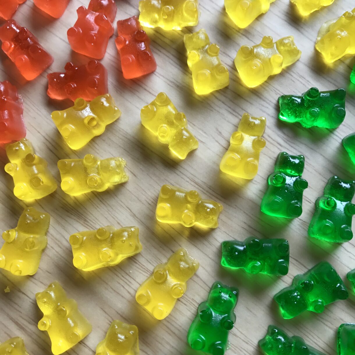 Rainbow gummy bear recipe