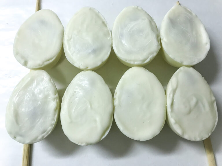 White chocolate eggs