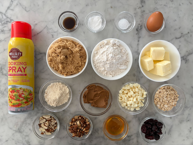 cherry almond blondie recipe ingredients