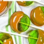 Caramel Apple Lollipops