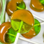 Caramel Apple Lollipops