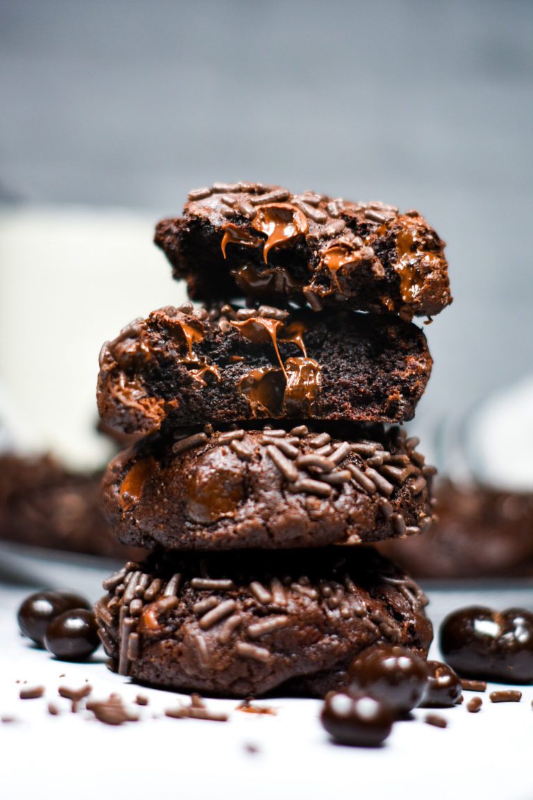 Dark Chocolate Espresso Bean Cookies