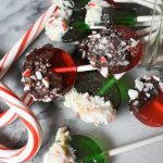 Peppermint Christmas lollipops