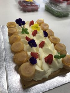 Chef's demo of the Gâteau St. Honoré