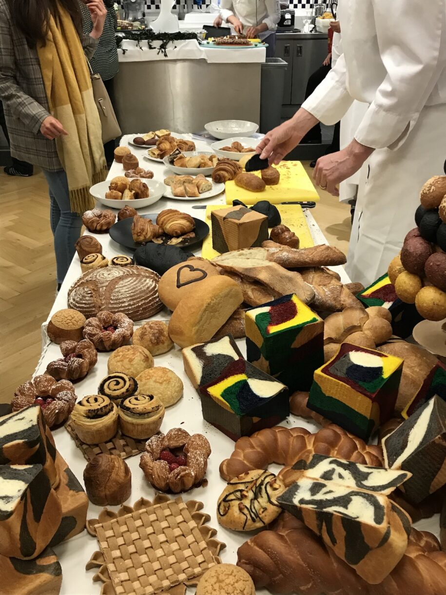 The bread display at student social night