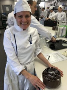 Me with my finished black forest cake