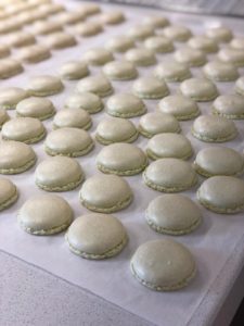 Chef's demo of the macarons