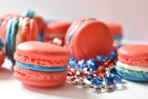 Patriotic macarons