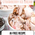 Strawberry Fudge Ice Cream