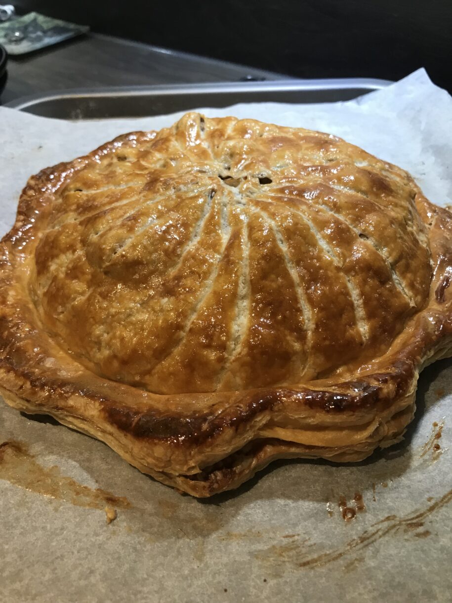 Savory pithivier galette