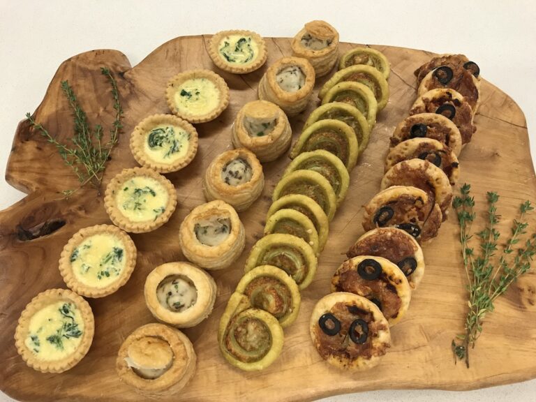 Savoury canapes
