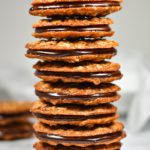 Stack of chocolate ginger cookies