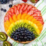 Rainbow fruit tart