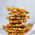 Stack of sunflower seed brittle