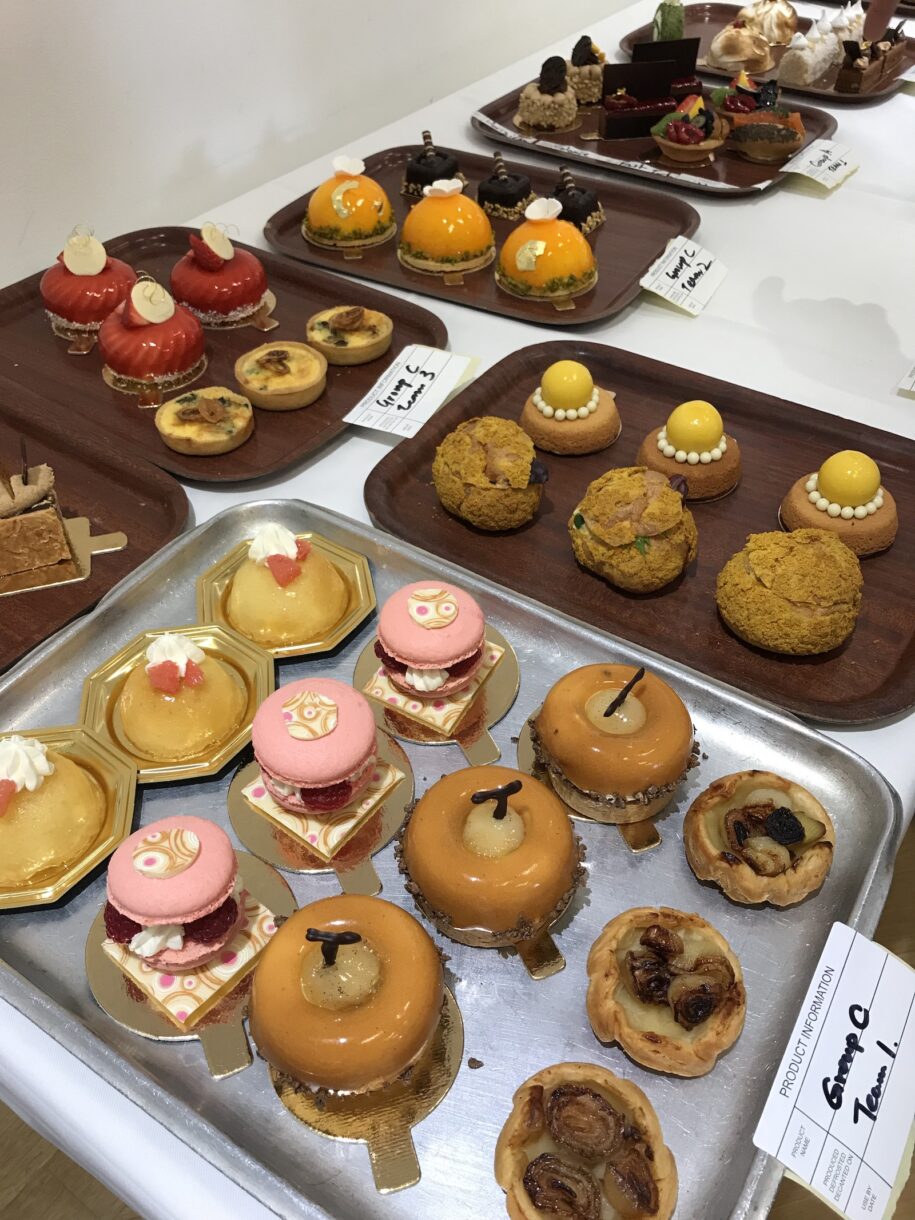 Trays of afternoon tea desserts in sweet and savoury combinations