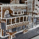 A gingerbread recreation of the New York Theatre District