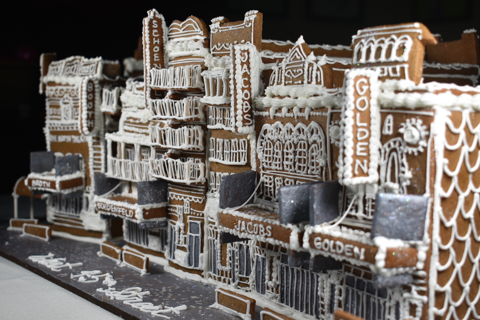 The Golden Theatre, in gingerbread