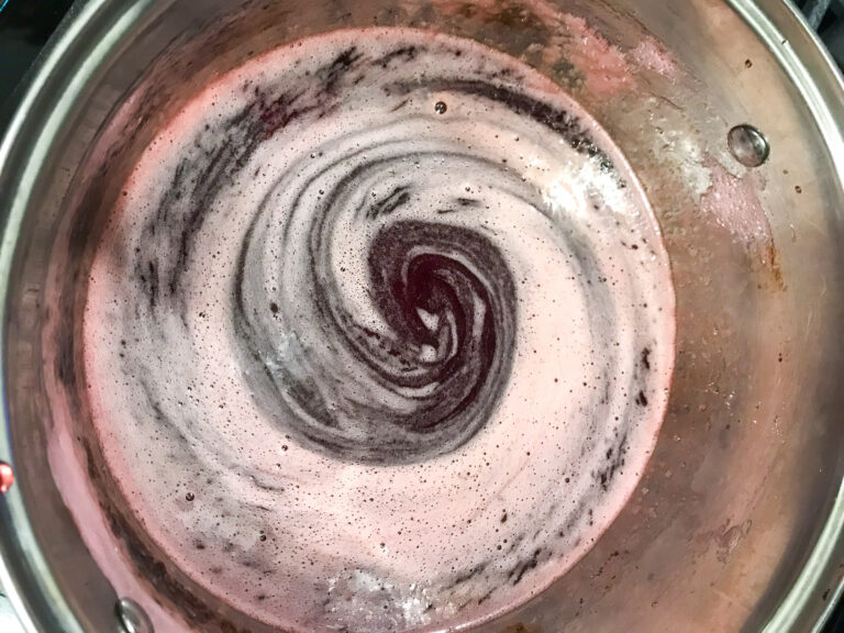 Cranberry mixture in pan