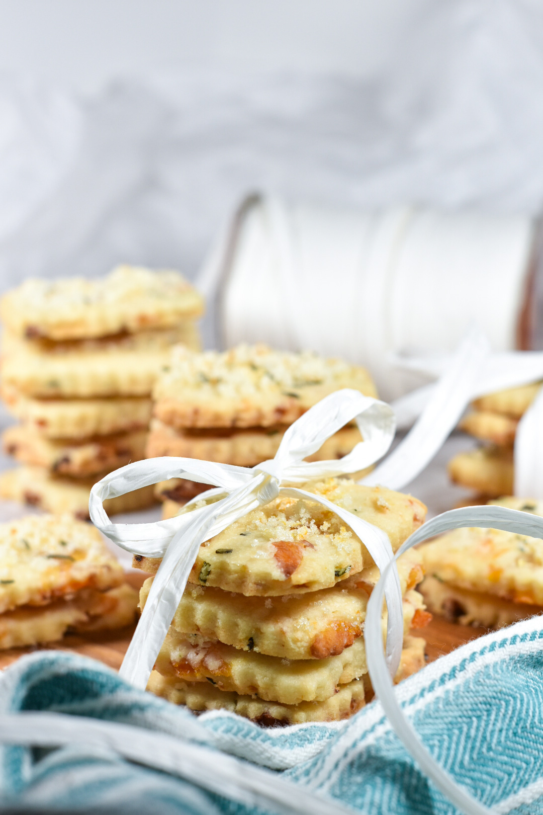 Apricot and Rosemary Shortbread