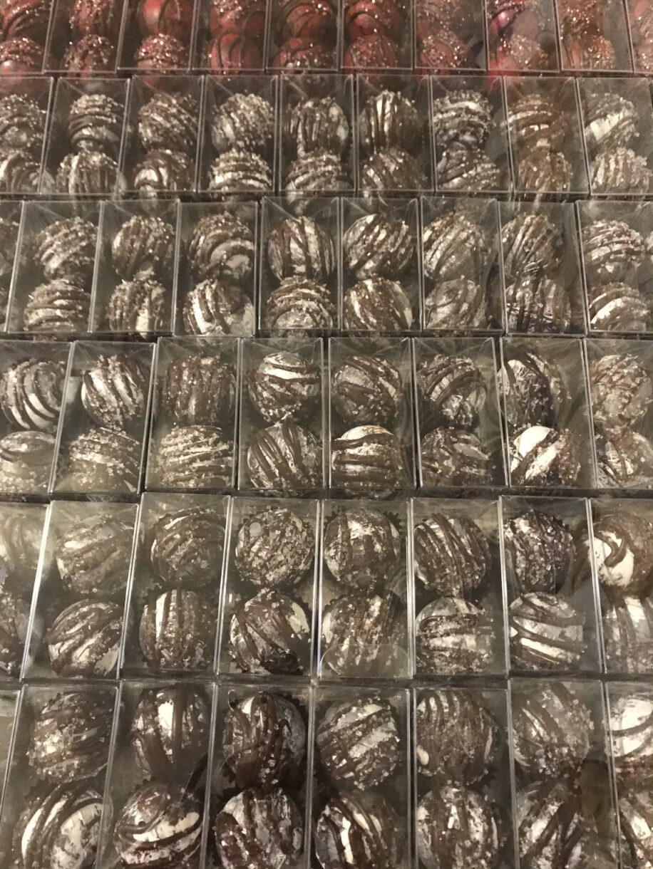 Hot chocolate bombs packaged for sale
