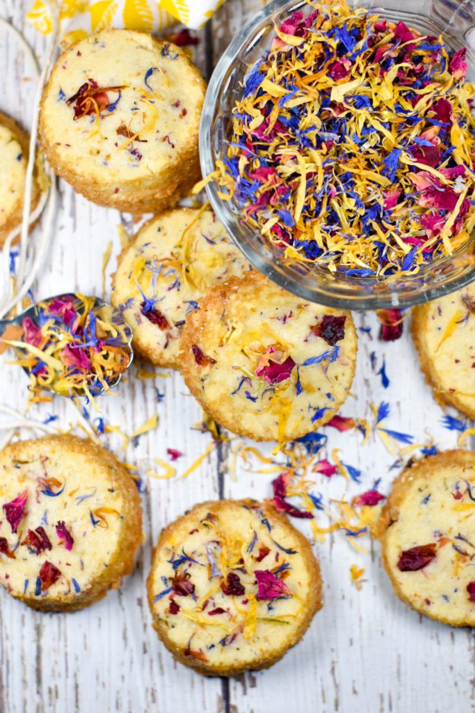Shortbread with Spring Flowers
