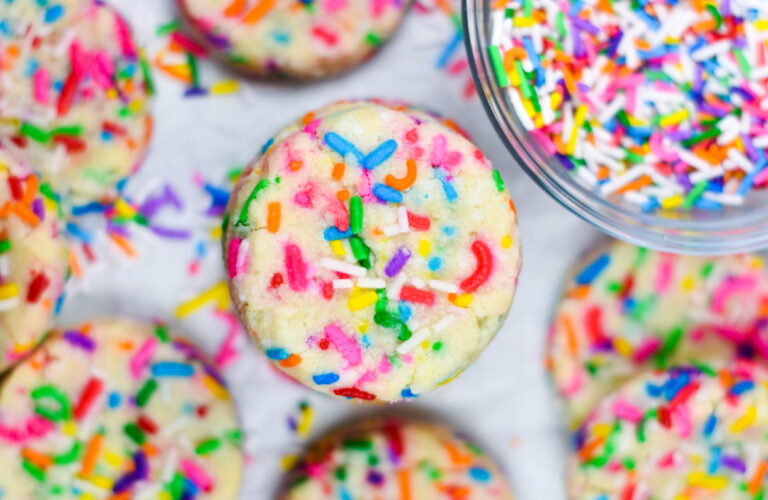 Funfetti Slice and Bake Shortbread