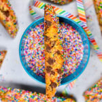 Chocolate Chip Rainbow Biscotti