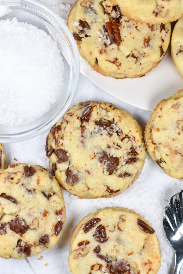 Shortbread with Chocolate, Pecans, and Sea Salt