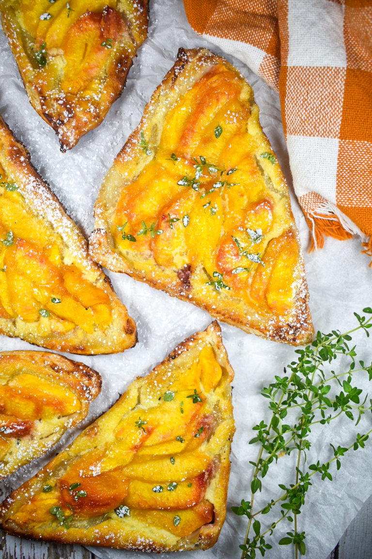 Peach and Mascarpone Pastries