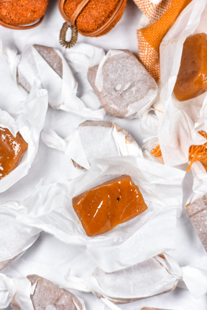 Pumpkin Spice Caramels
