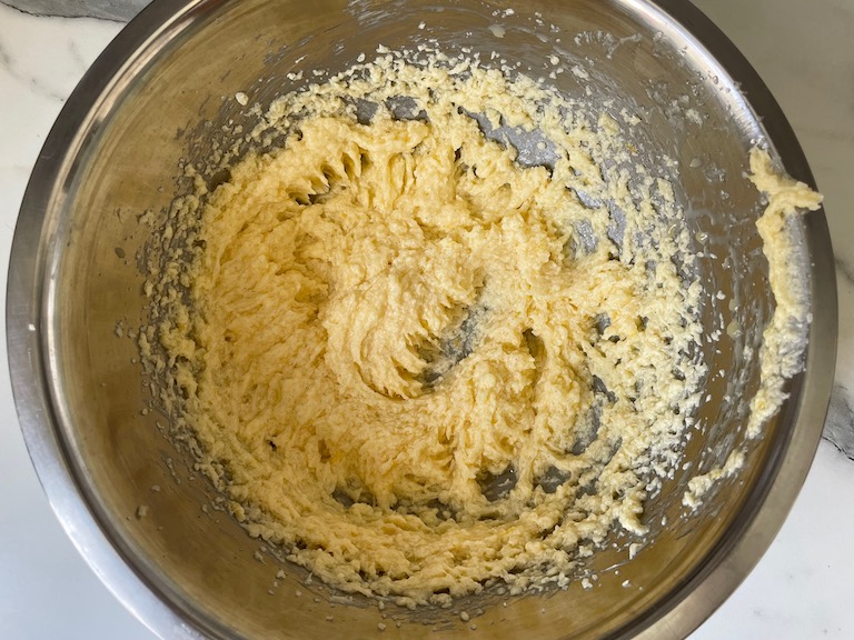 Wet ingredients in a bowl