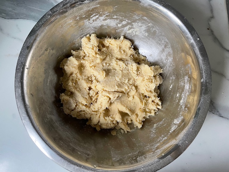 Cookie dough in a bowl