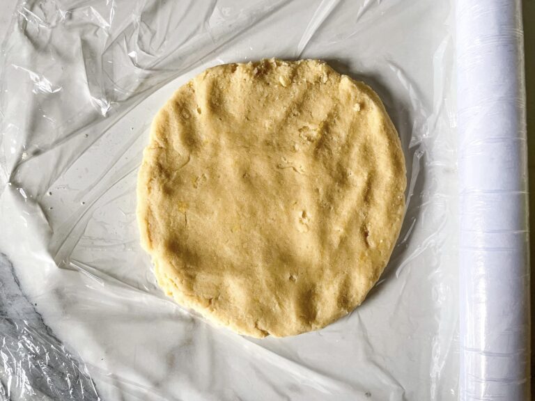 Flattened cookie dough