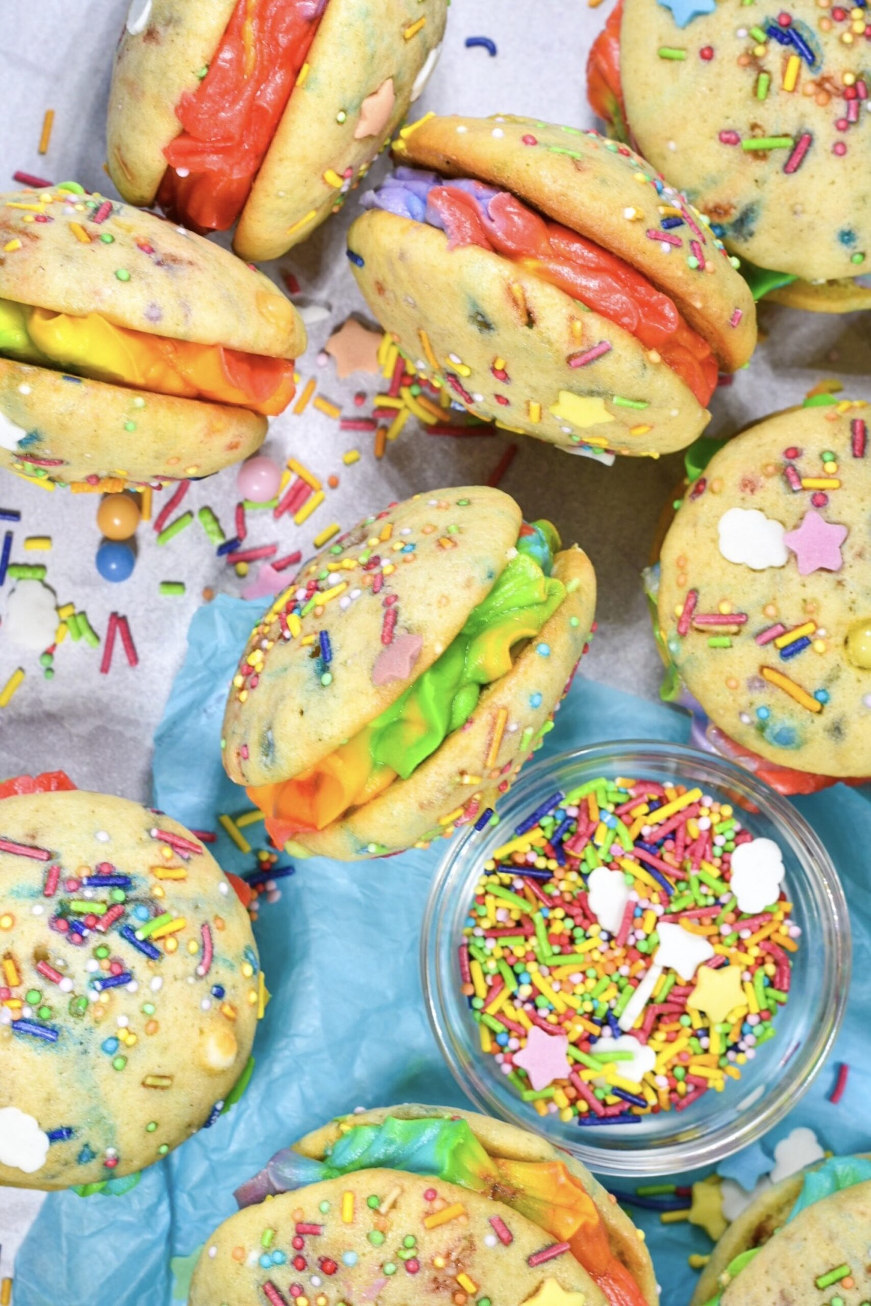 Rainbow Whoopie Pies