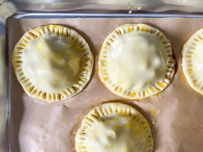 Egg washed hand pies