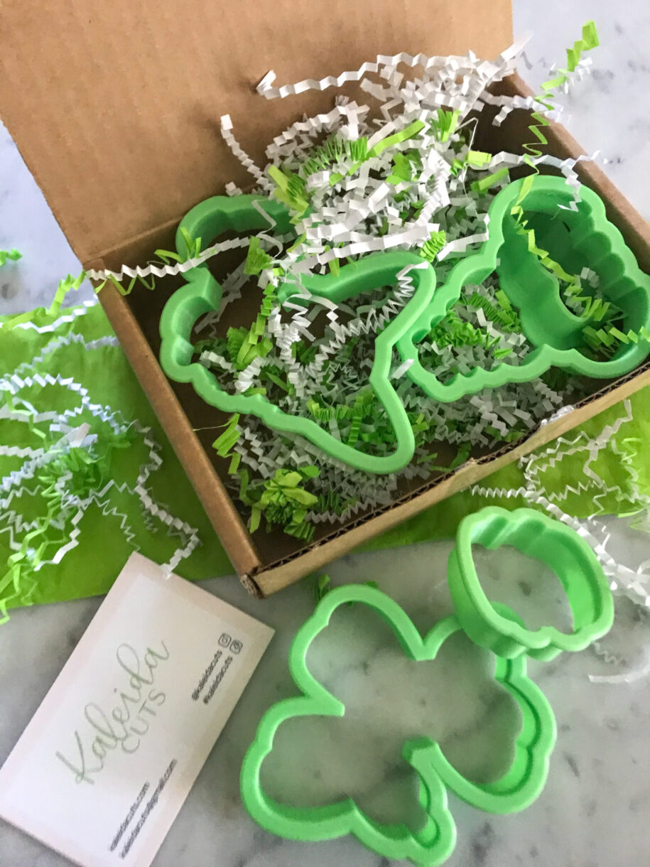 A box of cookie cutters