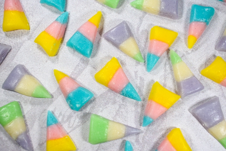 Pastel Easter candy corn pieces