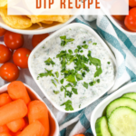 Healthy Yogurt Dip Recipe