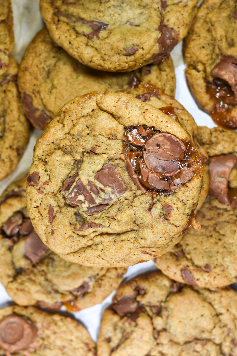 Chocolate chip cookies with Rolos