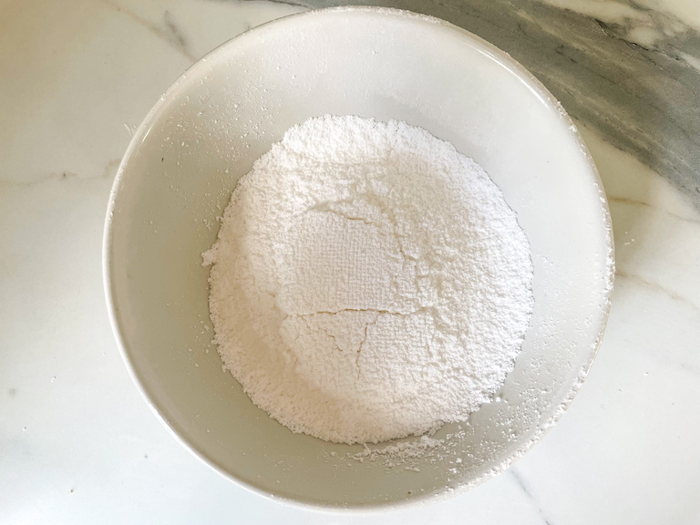 Confectioner's sugar in a bowl