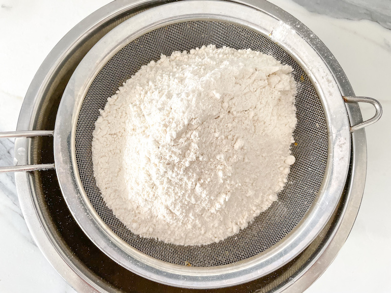 Sieve of flour