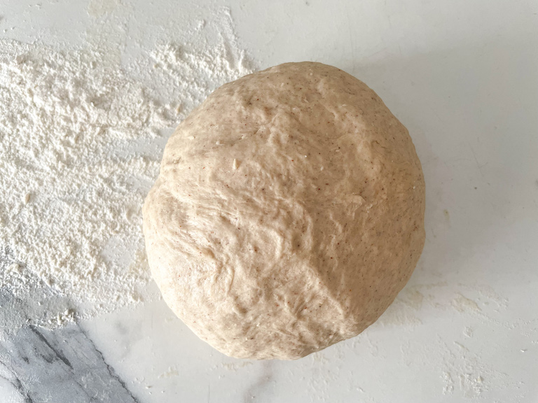 Ball of bread dough