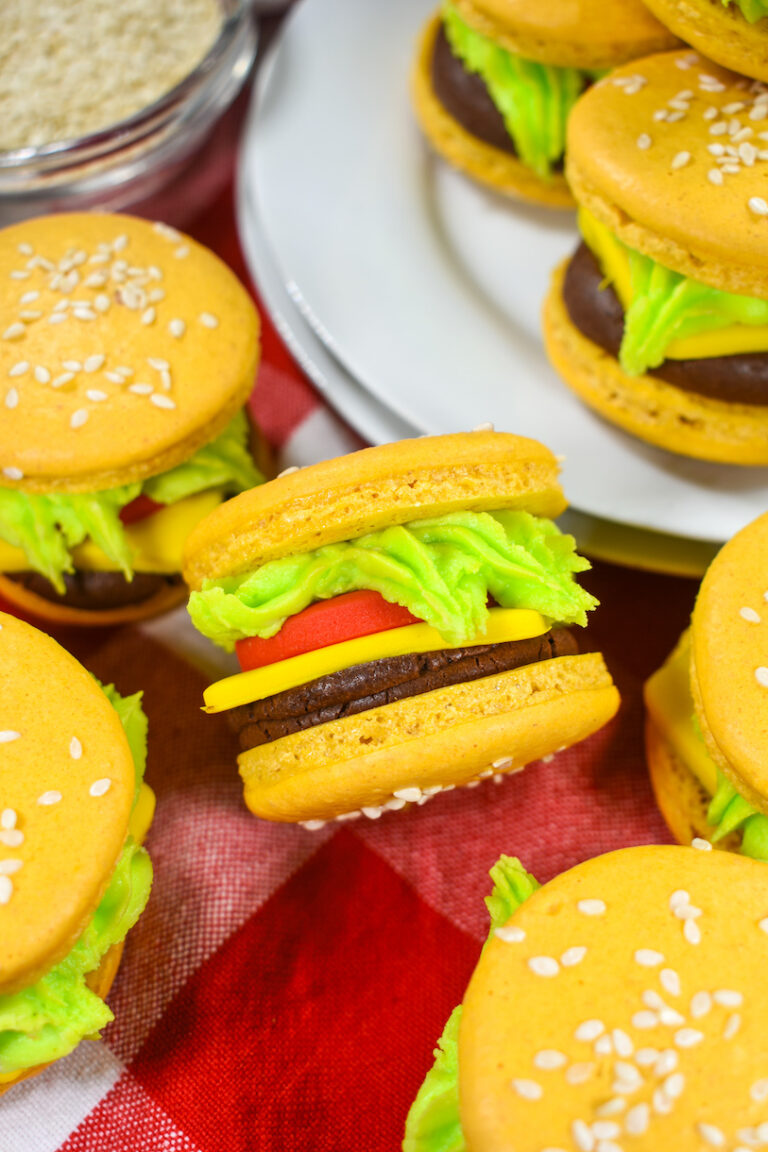 Cheese Burger Macarons