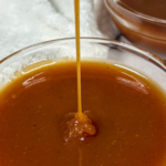 Homemade caramel sauce