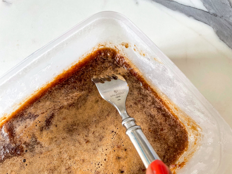 Fork mixing granita